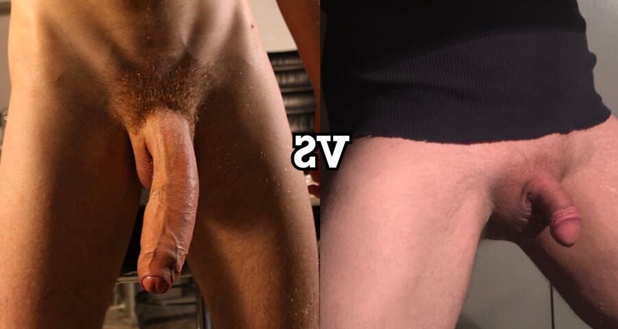 Big cock vs my small cock