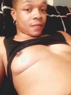 Black femboy tits