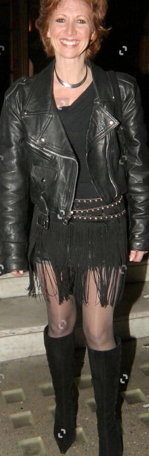 Female Celebrity Boots &amp; Leather - Bonnie Langford