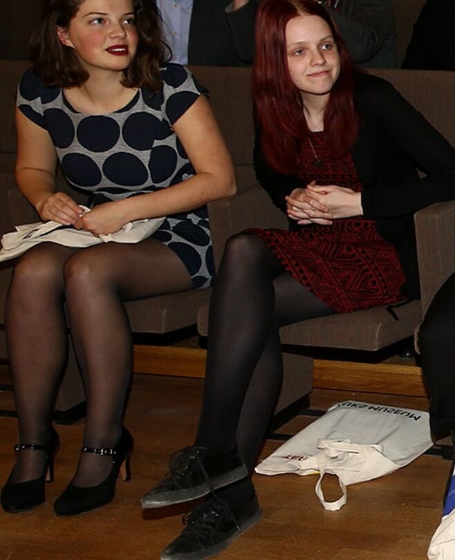 Museum Girls in Pantyhose