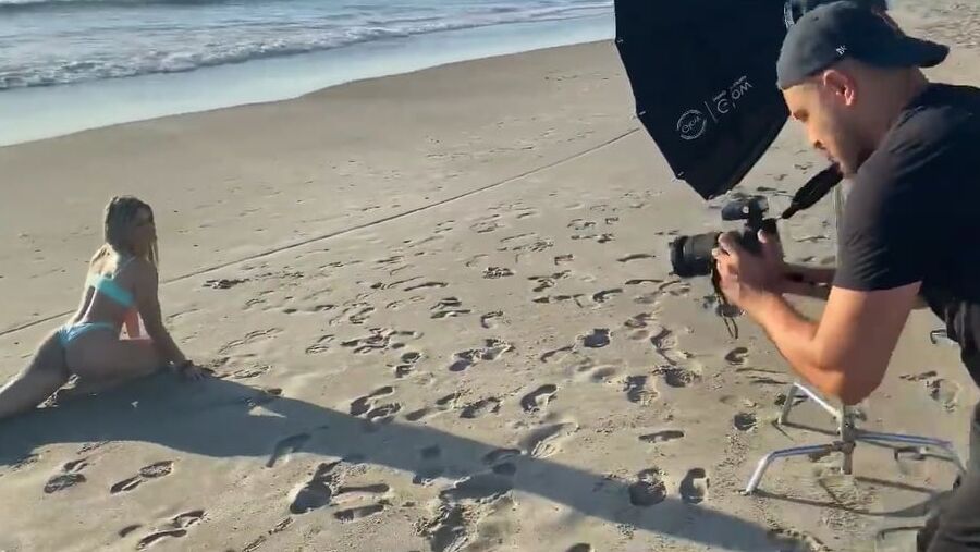 Tay Conti aka wwe nxt Taynara Conti photoshoot on the beach