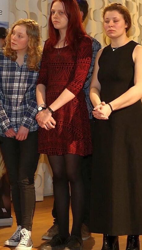 Museum Girls in Pantyhose