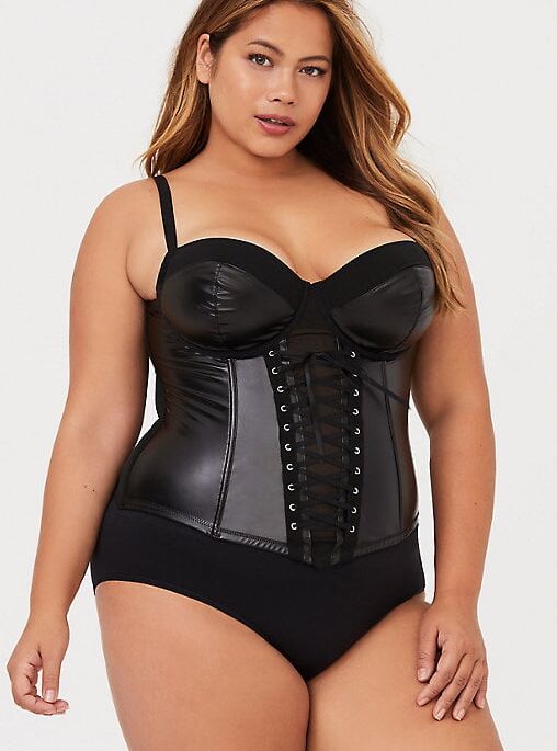 Plus size leather