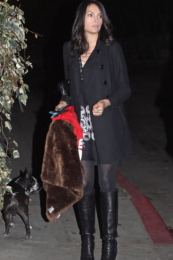 Female Celebrity Boots &amp; Leather - Famke Janssen