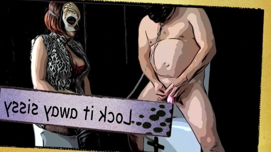 FLR Comic - Mistress Uses Femdom Sissy Slave as a Dildo
