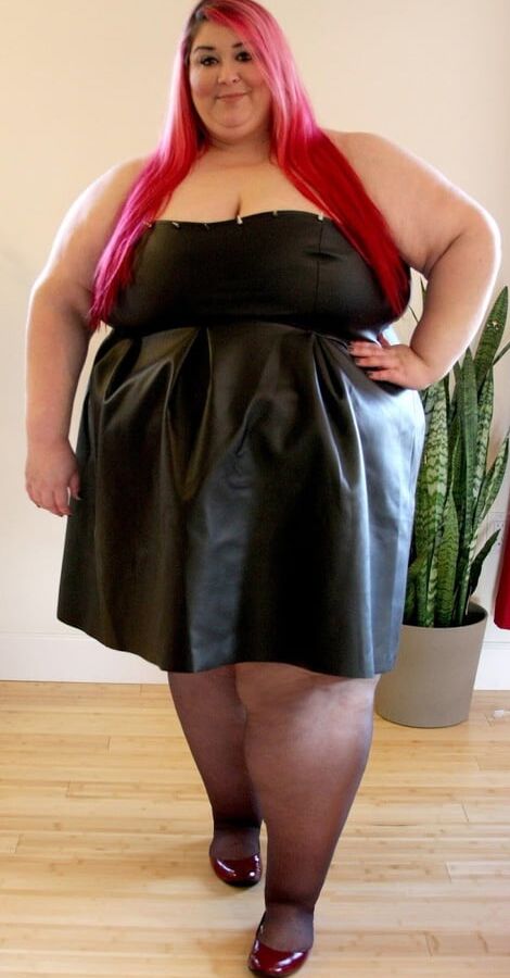 Plus size leather