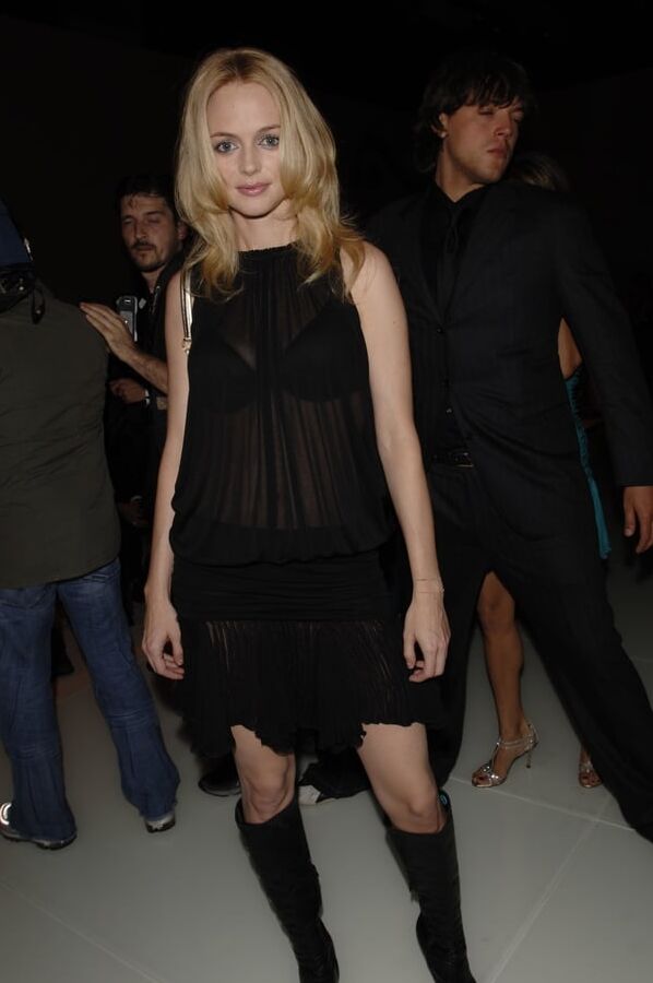 Female Celebrity Boots &amp; Leather - Heather Graham