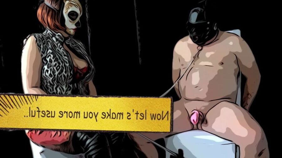 FLR Comic - Mistress Uses Femdom Sissy Slave as a Dildo