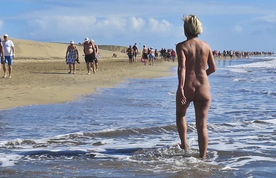Naturist beach and sand dunes