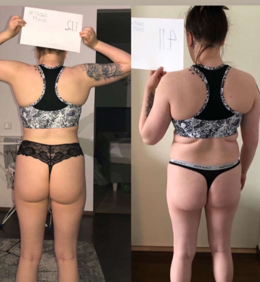 Before after booty