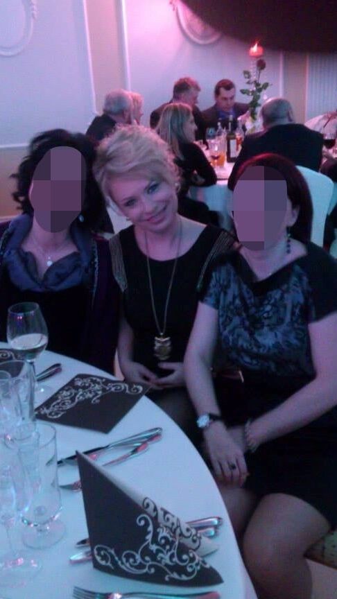 Clothed mature blonde (friend of my wife)