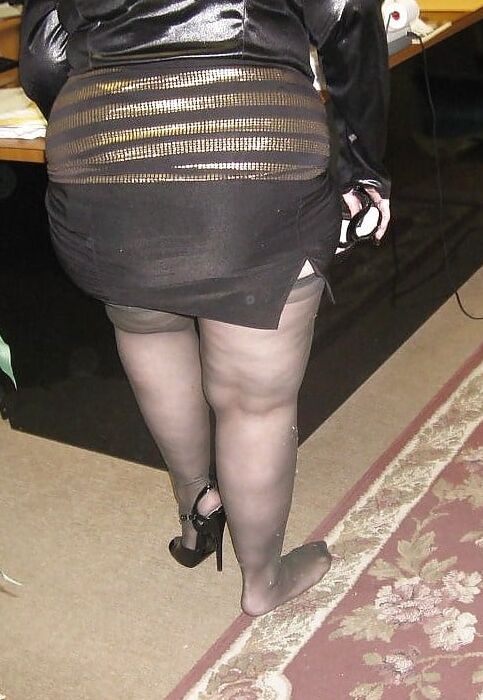 Ladies high heels and stockings