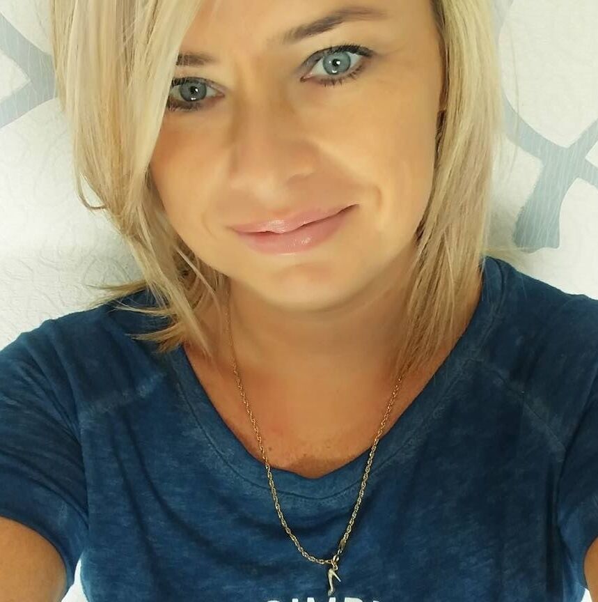 Clothed mature blonde (friend of my wife)