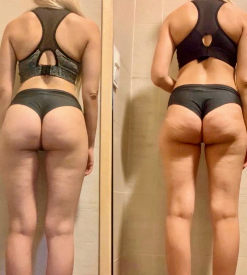 Before after booty
