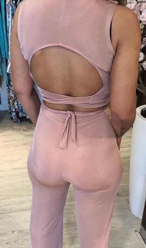 Hot Dutch amateur Fashionstore owner in thight pants