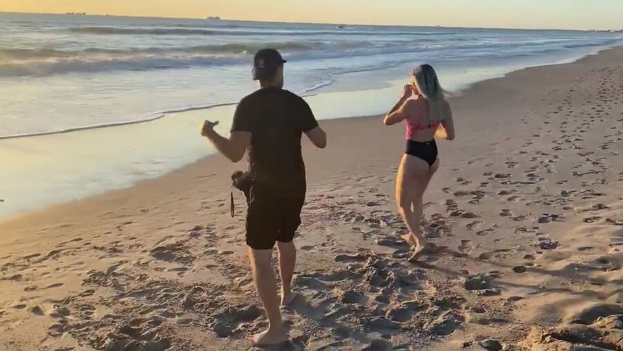 Tay Conti aka wwe nxt Taynara Conti photoshoot on the beach