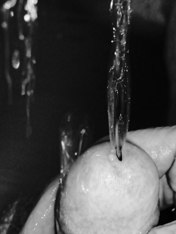 Piss in arty farty black and white