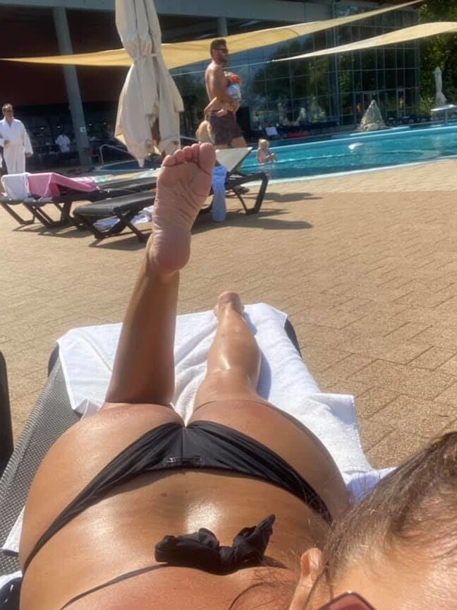 Smiling milf