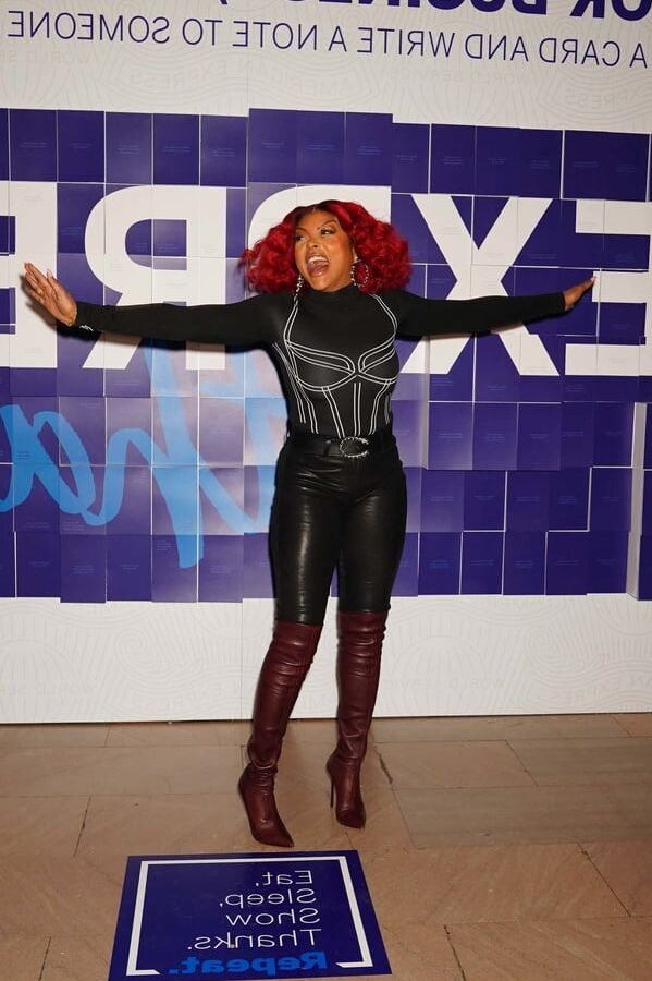 Female Celebrity Boots &amp; Leather - Taraji P Henson