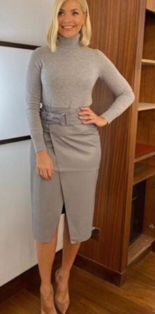 Grey Leather Skirt - by Redbull
