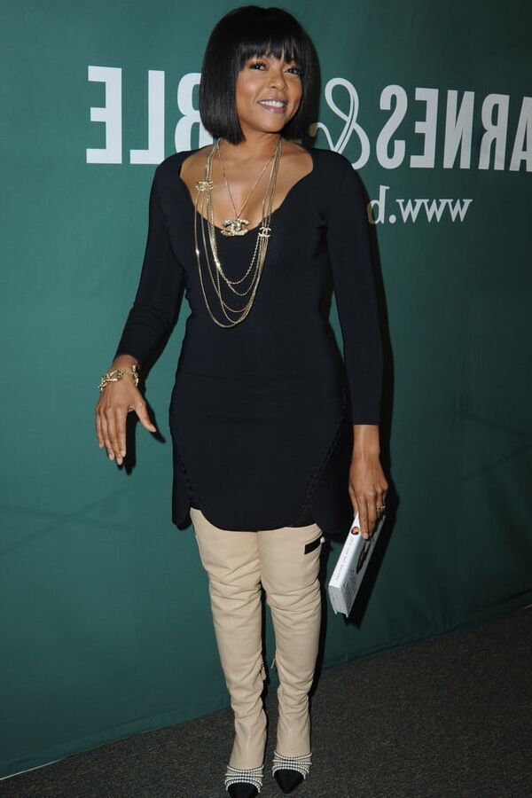 Female Celebrity Boots &amp; Leather - Taraji P Henson