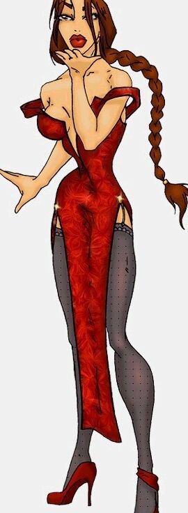 Lara Croft is asking for your cum