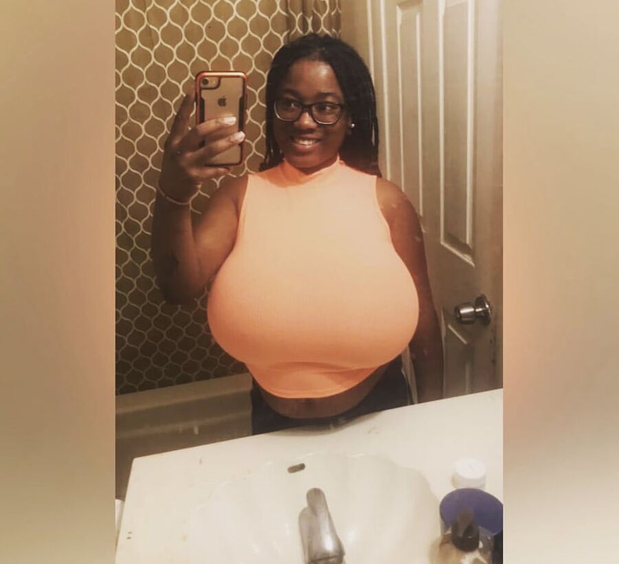 Big huge pretty black tits