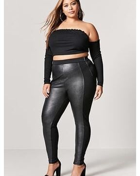 Plus size leather
