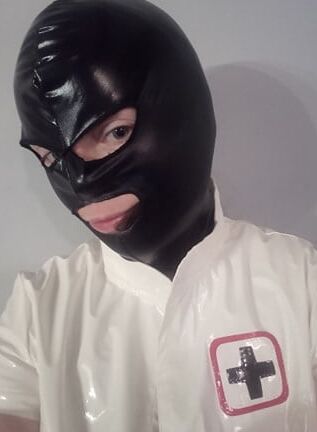 my masked pvc maid and nurse uniform