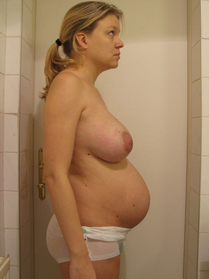 Baby inside: sexy pregnant women