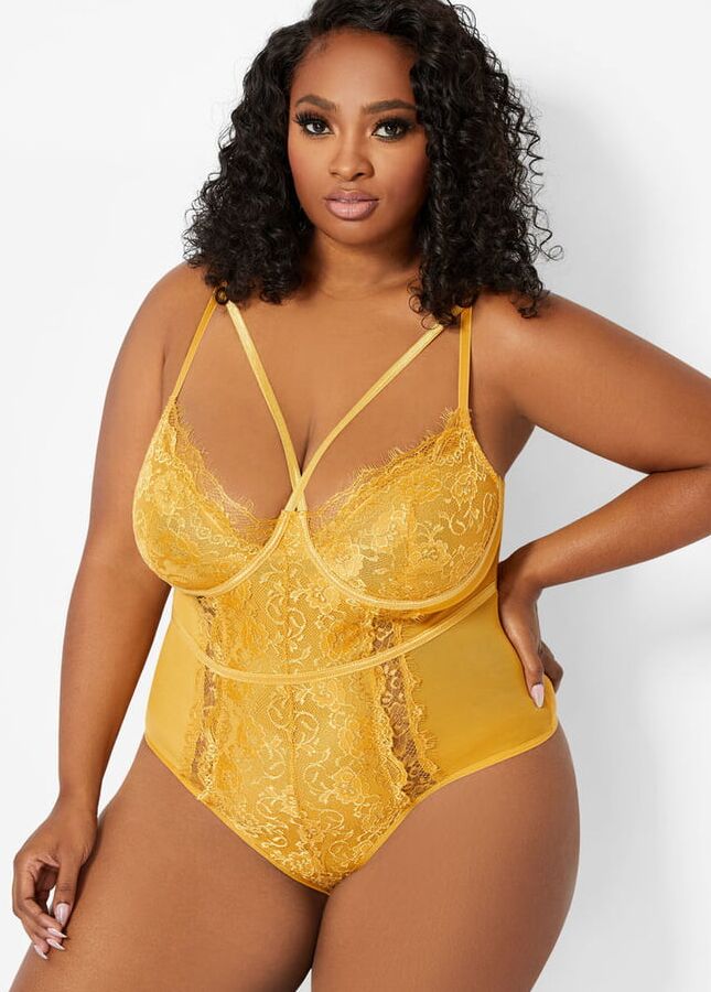 Plus Size Gold Lingerie