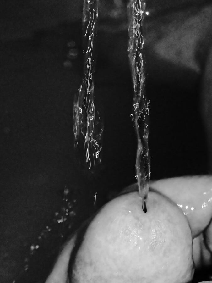 Piss in arty farty black and white