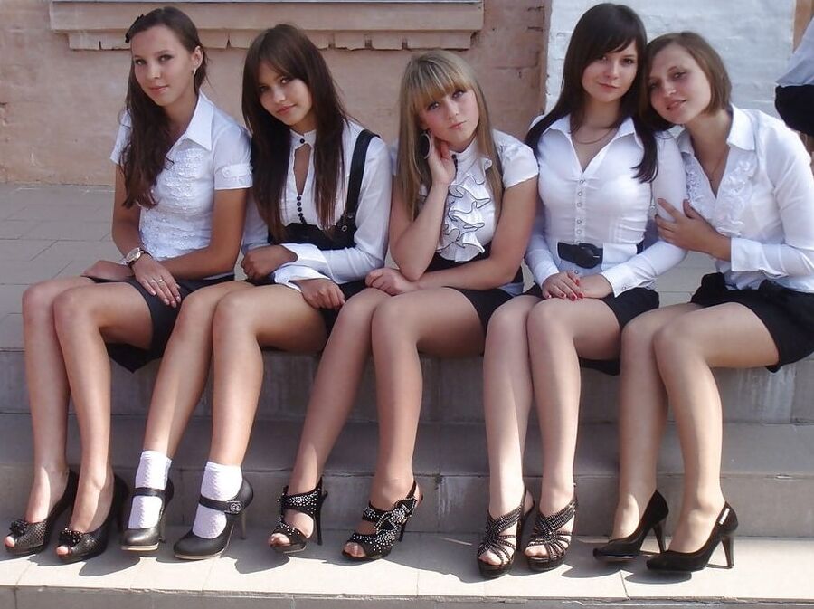 Ladies high heels and stockings