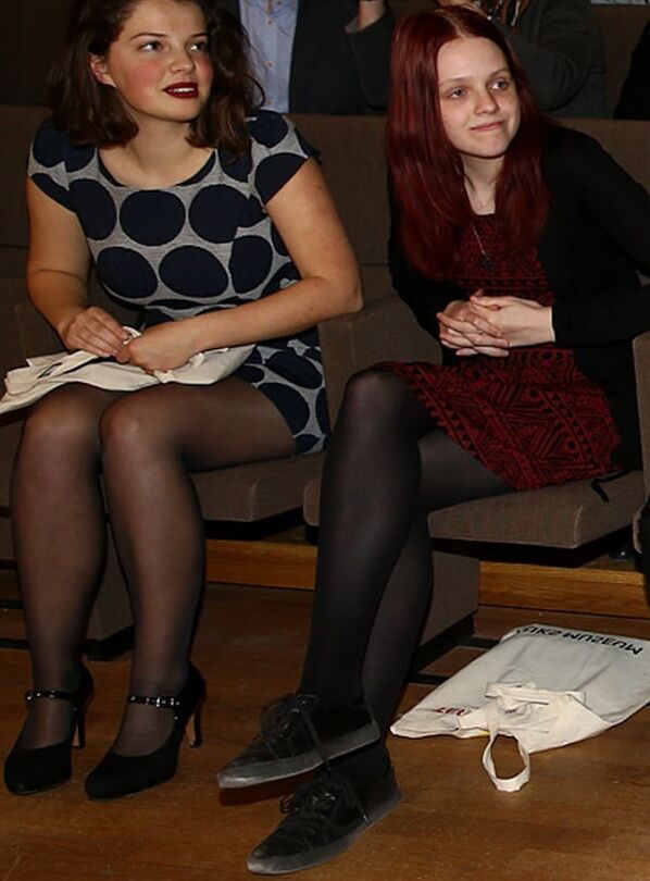 Museum Girls in Pantyhose