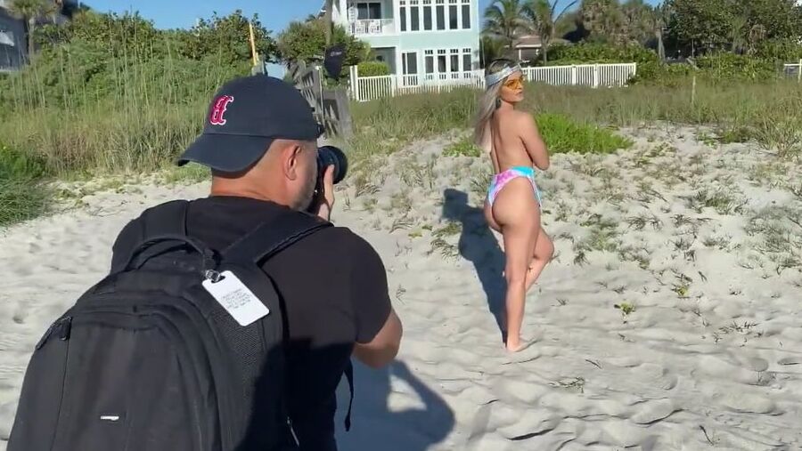 Tay Conti aka wwe nxt Taynara Conti photoshoot on the beach