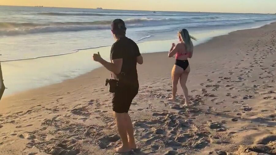 Tay Conti aka wwe nxt Taynara Conti photoshoot on the beach