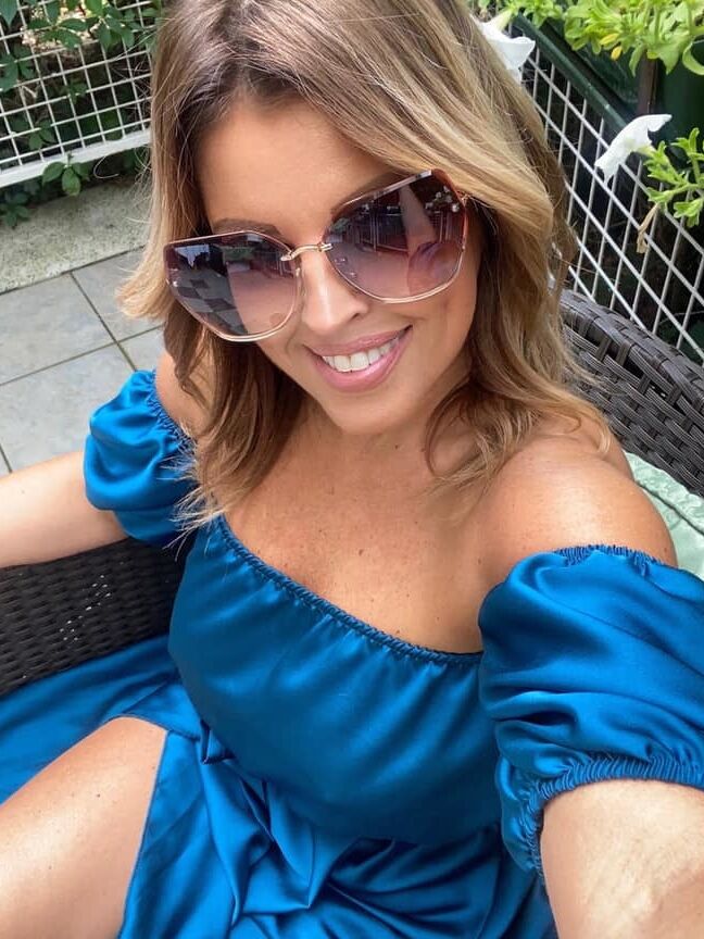 Smiling milf