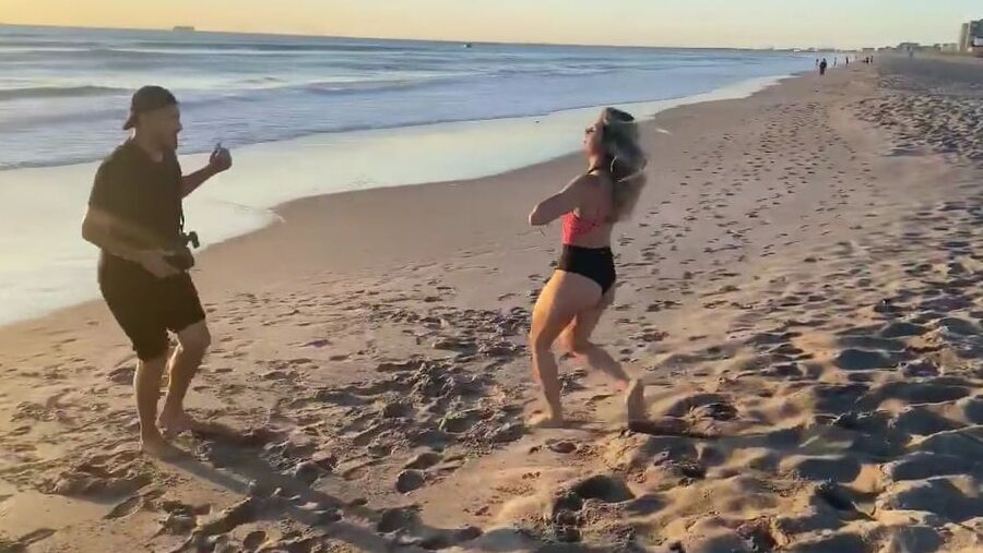 Tay Conti aka wwe nxt Taynara Conti photoshoot on the beach