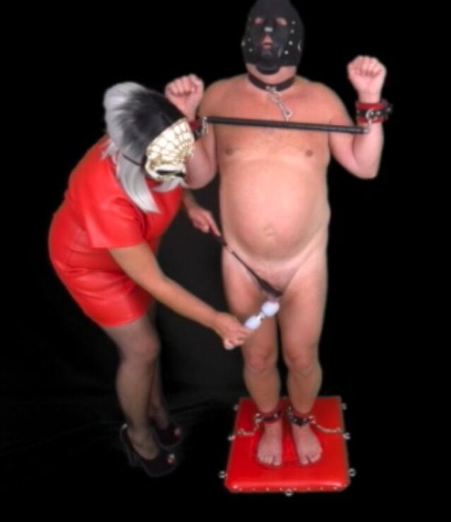 Mistress Restrains Teases and Denies CFNM Femdom Slave