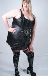 Plus size leather