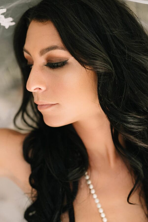 Hot Brunette Bridal Boudoir
