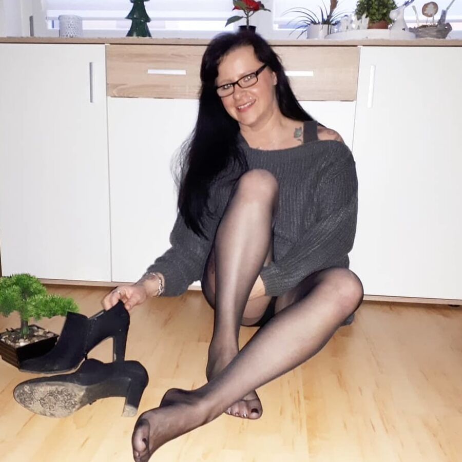 German Wife in Pantyhose