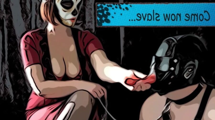 FLR Comic - Mistress Uses Femdom Sissy Slave as a Dildo