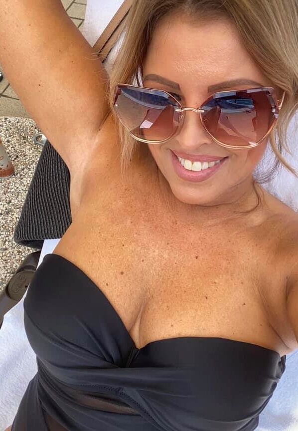 Smiling milf