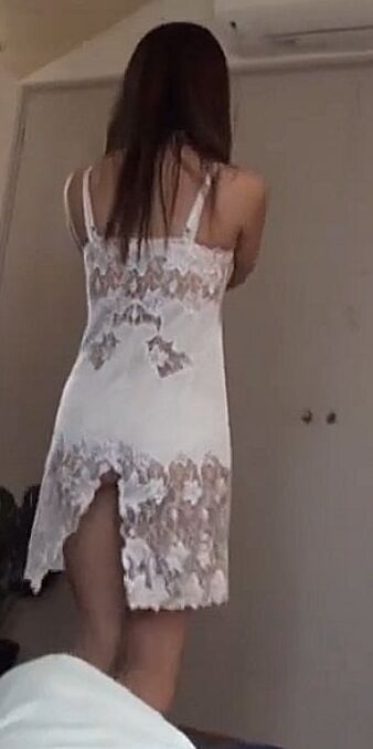 Sexy Vintage Lingerie Lacy Half Slip Silky Fullslip