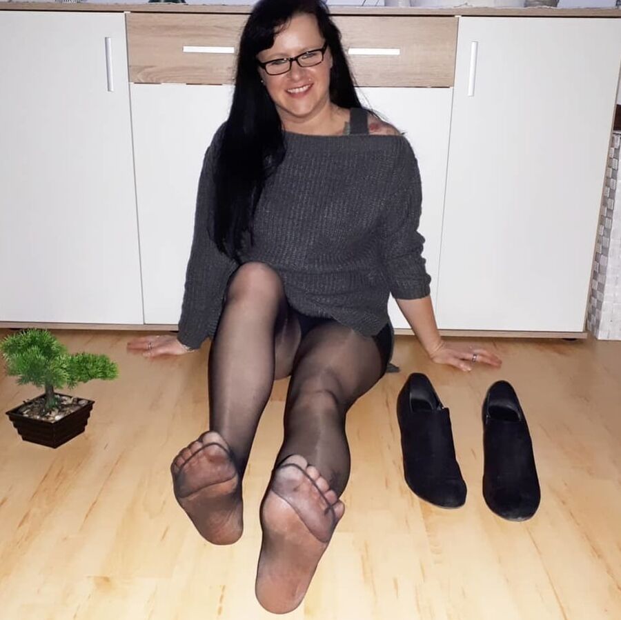 German Wife in Pantyhose