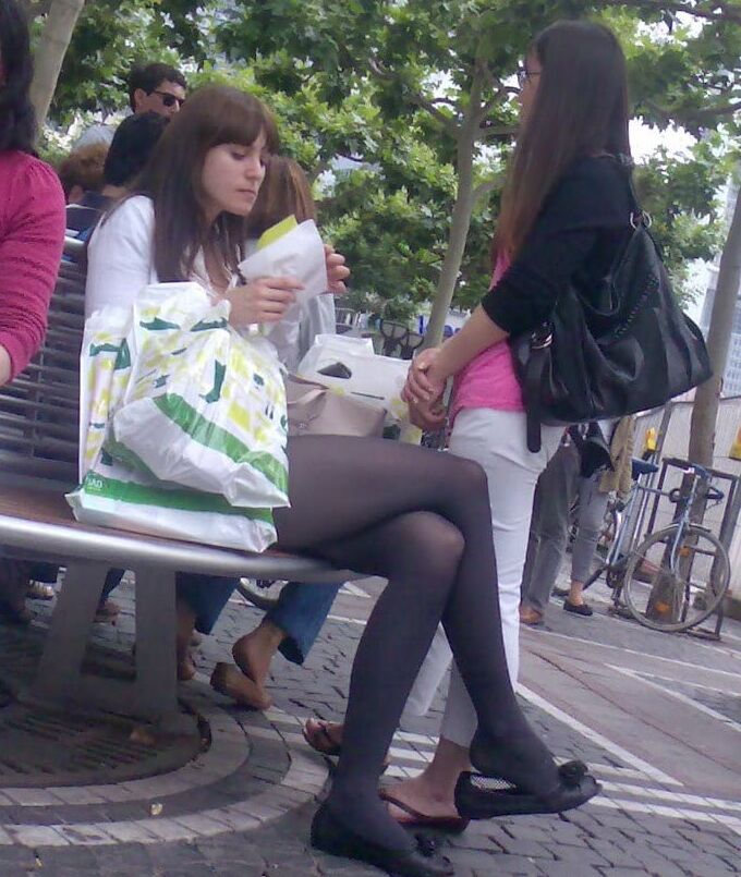 Street Pantyhose - Unaware Cunny on the Street