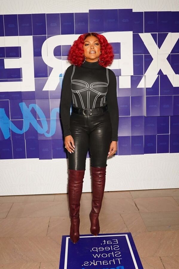 Female Celebrity Boots &amp; Leather - Taraji P Henson