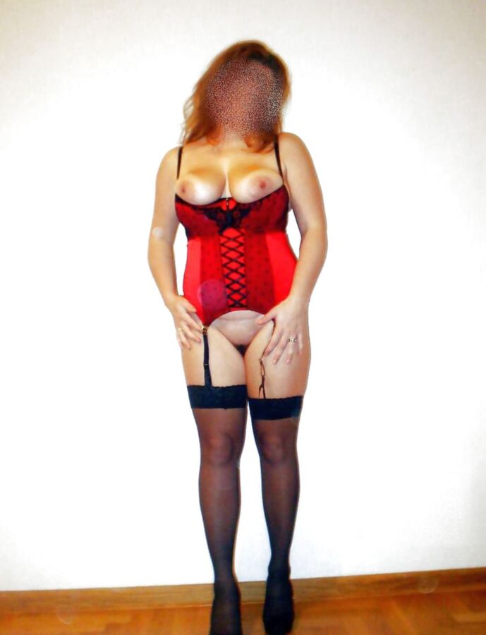 Sexy Red and Black Bodysuit