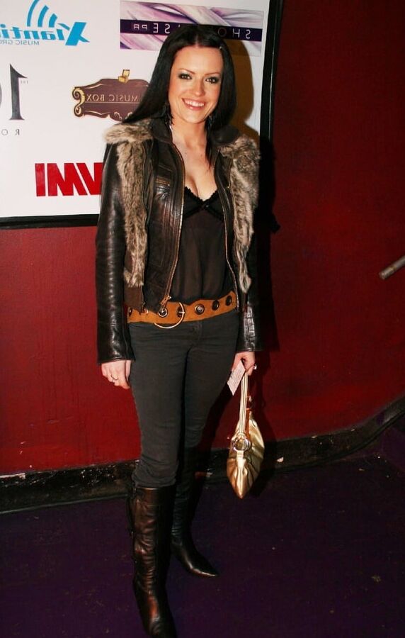 Female Celebrity Boots &amp; Leather - Hayley Evett